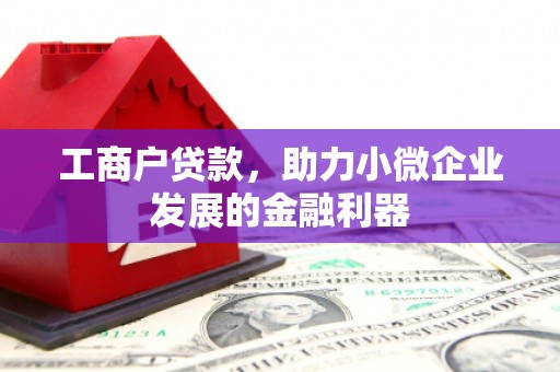洪江工商户贷款，助力小微企业发展的金融利器
