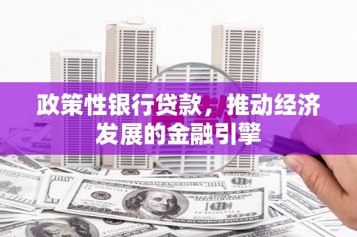 洪江政策性银行贷款，推动经济发展的金融引擎