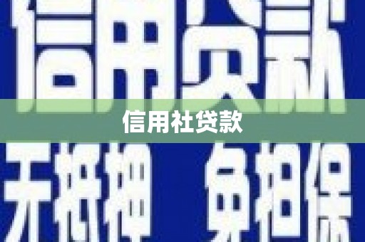 洪江信用社贷款