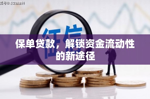 洪江保单贷款，解锁资金流动性的新途径