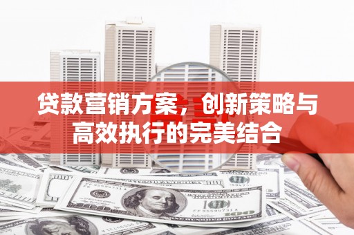 洪江贷款营销方案，创新策略与高效执行的完美结合