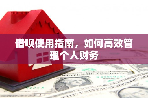 洪江借呗使用指南，如何高效管理个人财务