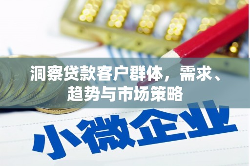 洪江洞察贷款客户群体，需求、趋势与市场策略