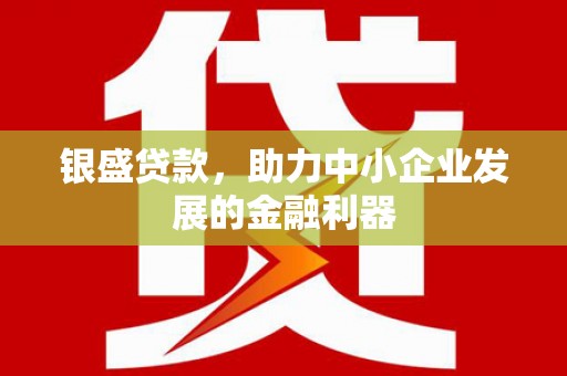 洪江银盛贷款，助力中小企业发展的金融利器