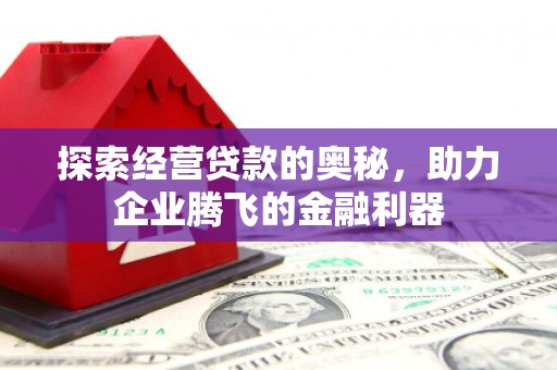 洪江探索经营贷款的奥秘，助力企业腾飞的金融利器