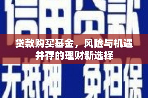 洪江贷款购买基金，风险与机遇并存的理财新选择