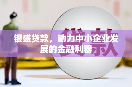 洪江银盛贷款，助力中小企业发展的金融利器
