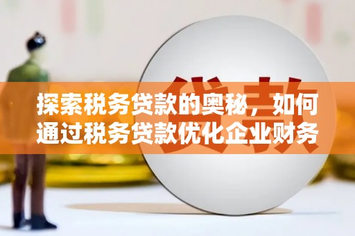 洪江探索税务贷款的奥秘，如何通过税务贷款优化企业财务