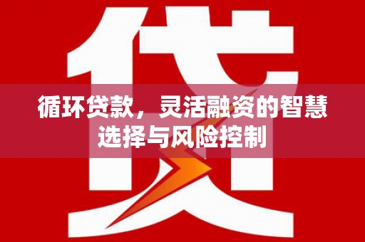 洪江循环贷款，灵活融资的智慧选择与风险控制