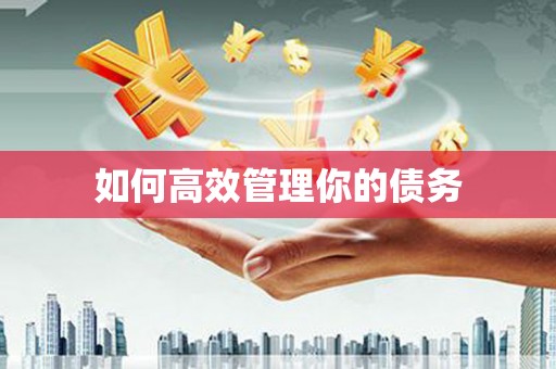 洪江如何高效管理你的债务