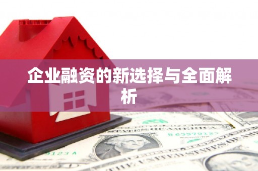 洪江企业融资的新选择与全面解析